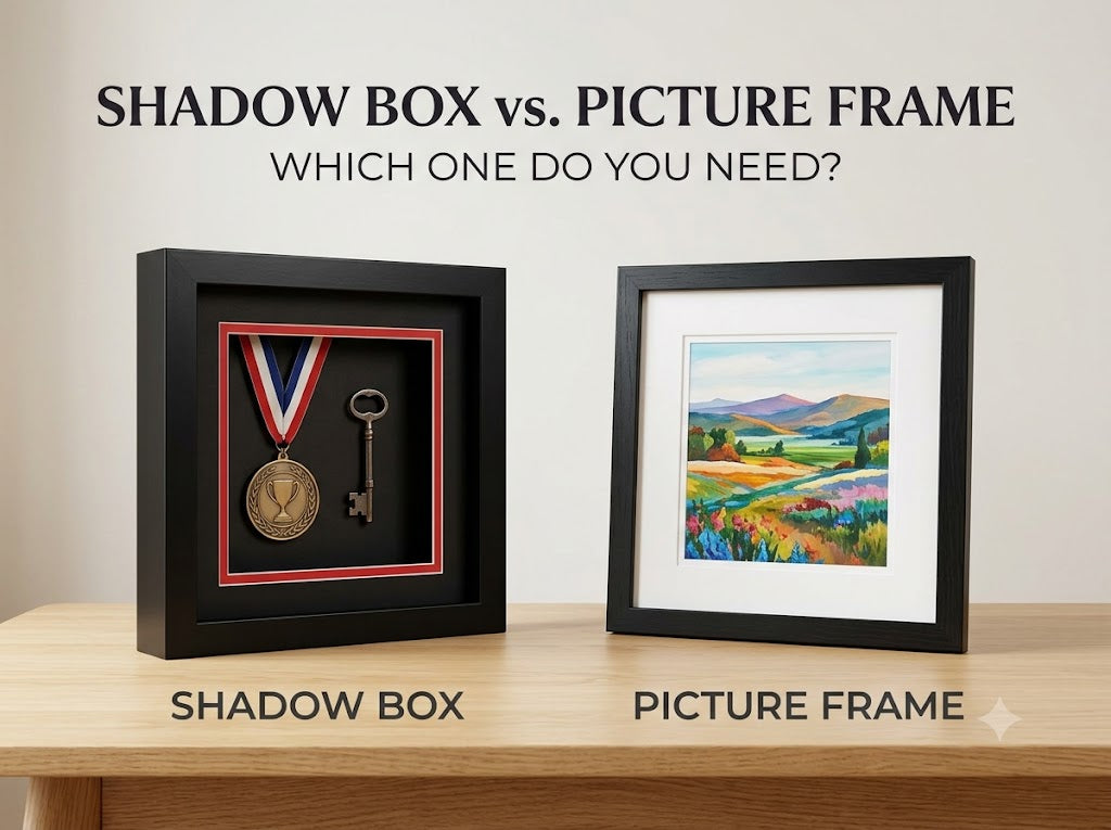 Shadow Box vs. Picture Frame