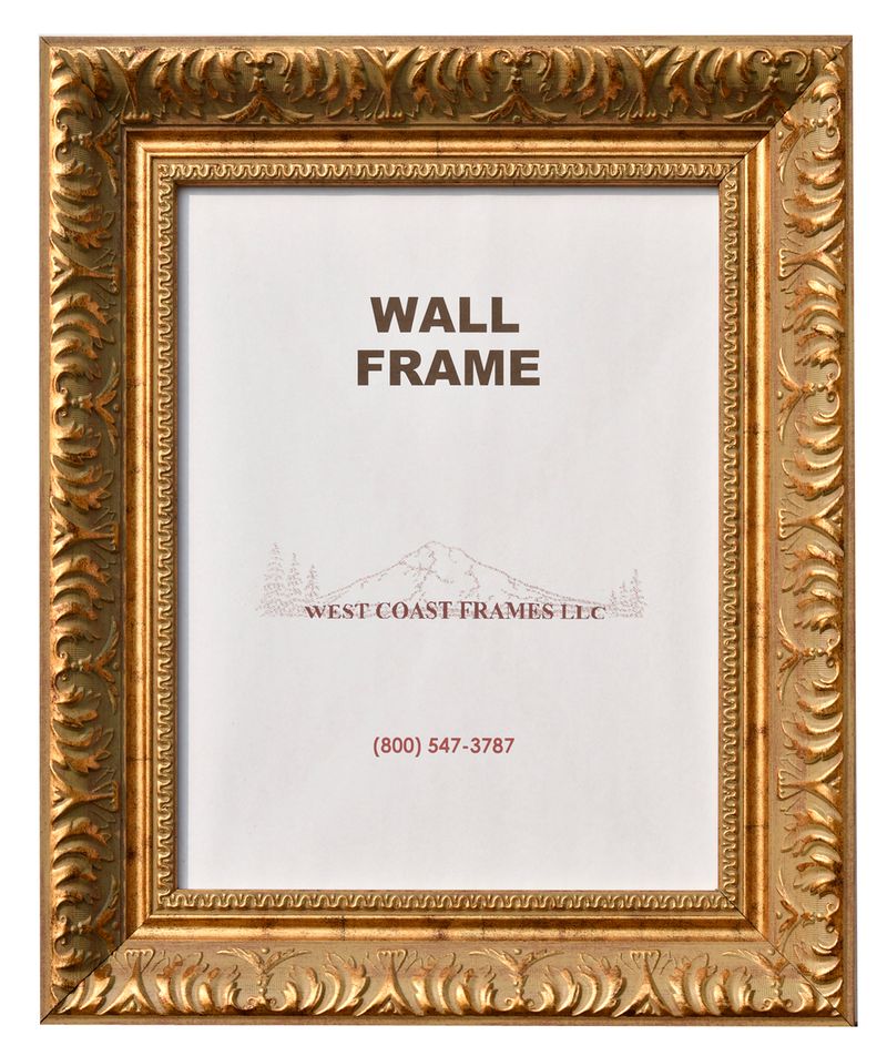 4611 Gold Filigree 2-1/2" Poly Picture Frame