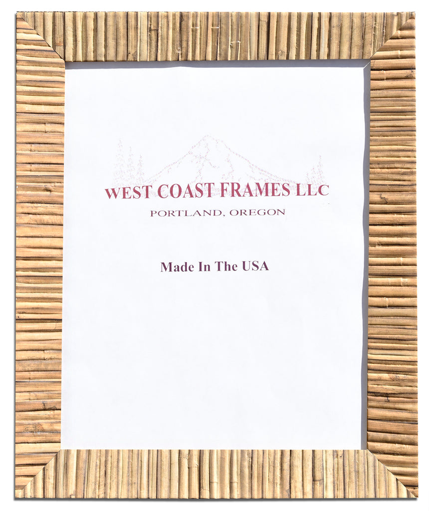 Custom Rattan Frames 2403 Medium Rattan Style Poly Picture Frame – West Coast Picture Frames LLC