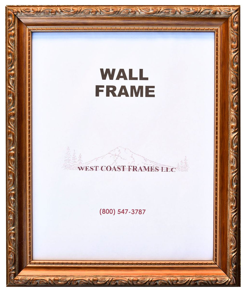 1407 Antique Walnut Filligree 1-1/4" Picture Frame